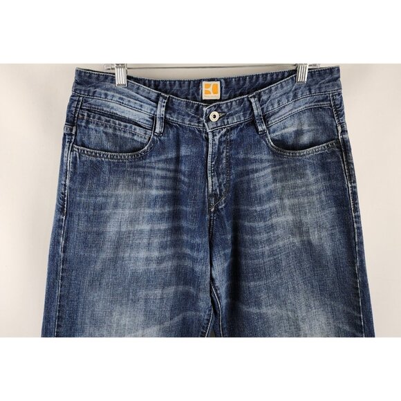 HUGO Boss Orange Jeans Mens 34x32 Blue Comfort Fit Denim - Picture 2 of 12